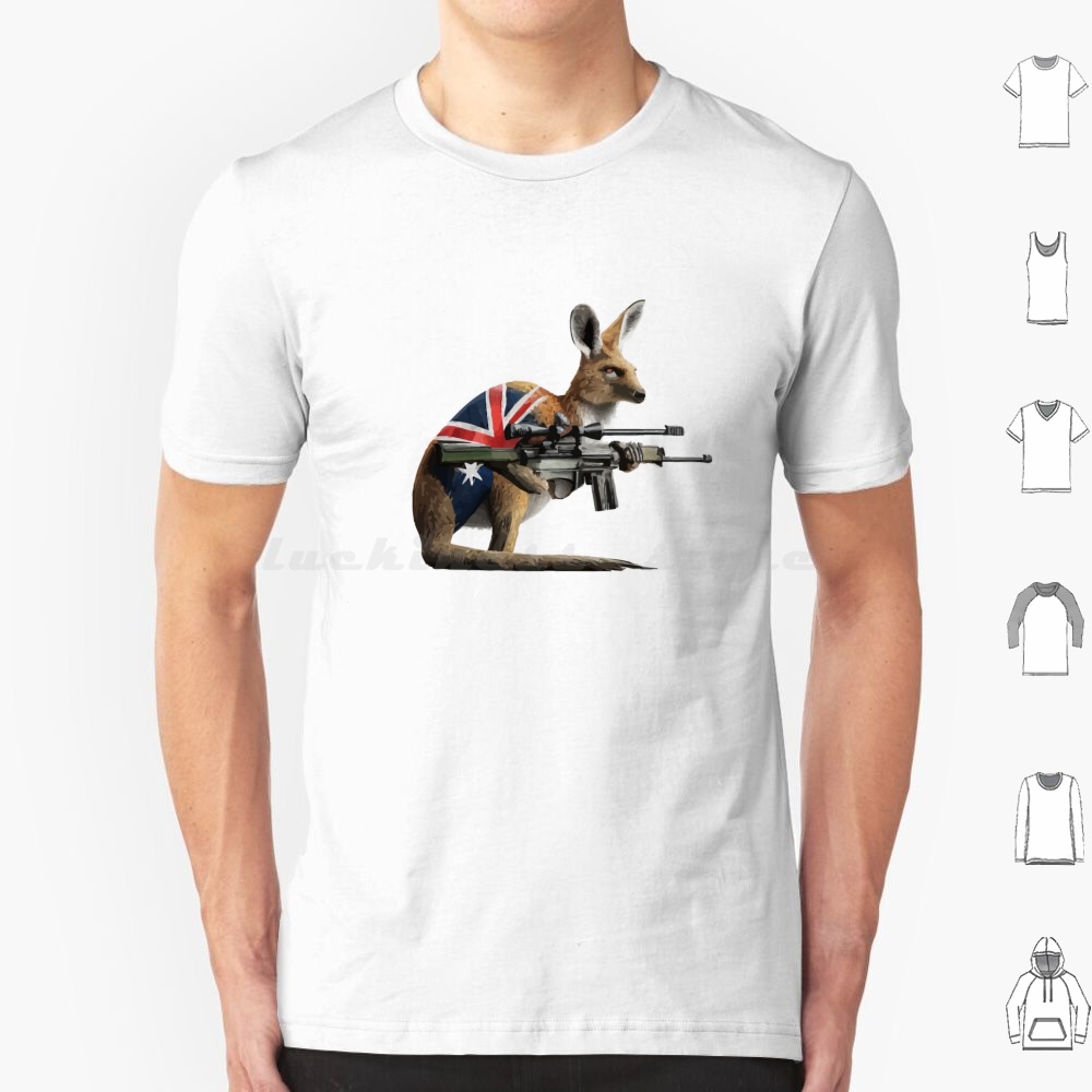 Military Shirt Men - Escavador do exército australiano t camisa
