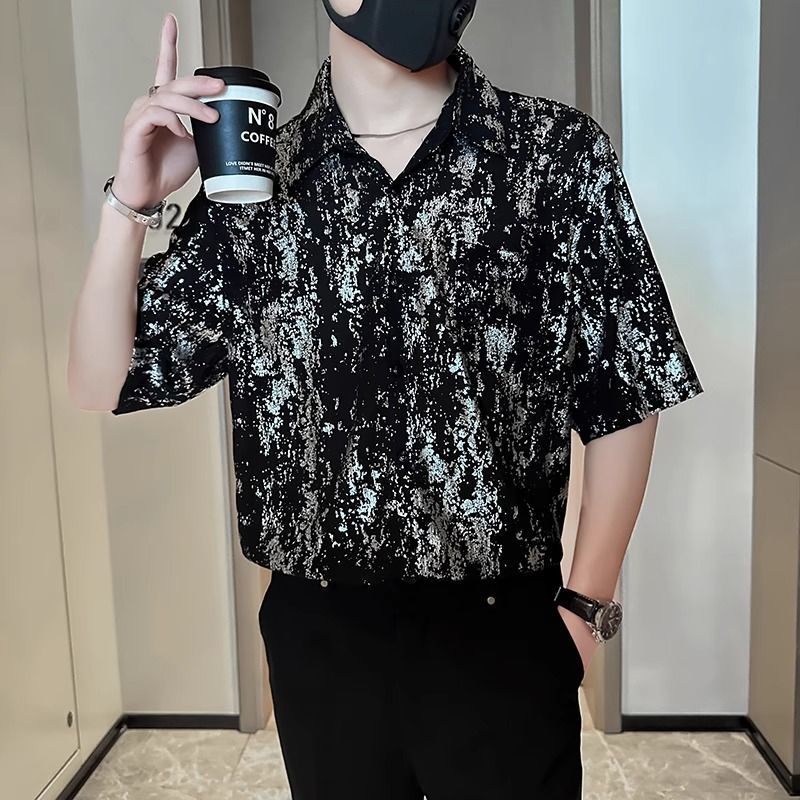 Men'S Fashion Looks 2026 - Camisa Masculina de Manga Curta Elegante