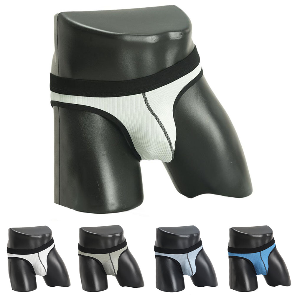 Men'S Fashion Underwear Brands - Cuecas de Cor Sólida Azul Escuro