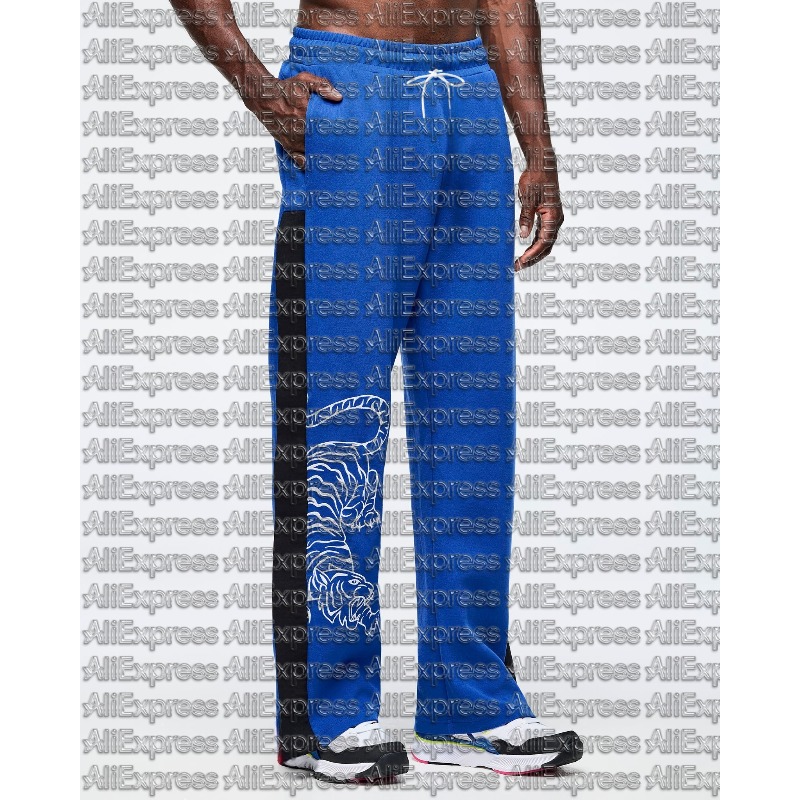 Mens Fashion Trend 2026 - Calças Esportivas Casuais Unissex 3D Azuis