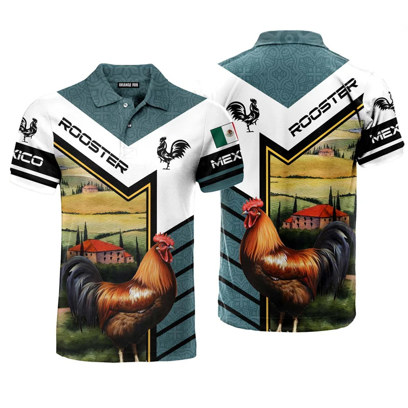 Mens Fashion Mexico - Impressão 3d bandeira do méxico camisa