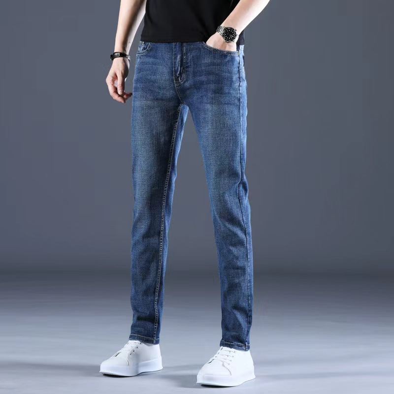 Men'S Fashion For 70 Year Old - Calça Jeans Masculina Casual de Corte