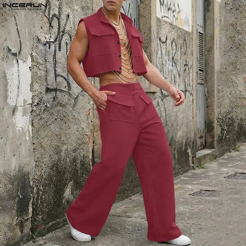 Men'S Fashion Tips - Conjuntos Masculinos INCERUN: Camisetas Regata Sólidas