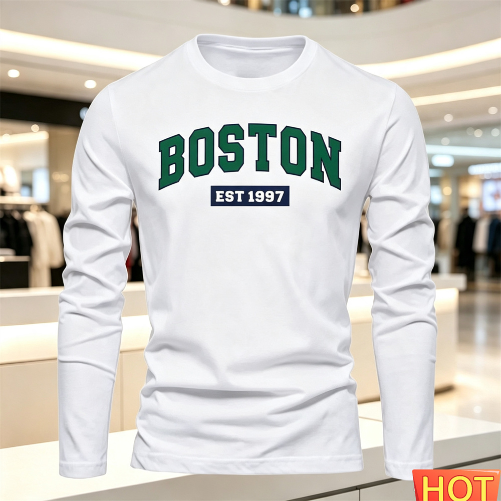 Men'S Fashion Tips - Camiseta masculina de manga comprida, outono-verão,
