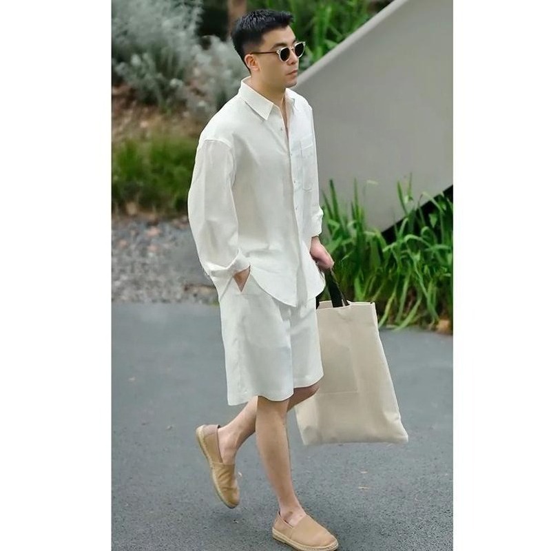 Mens Fashion Trend 2026 - Conjunto Casual de Verão: Camisa e