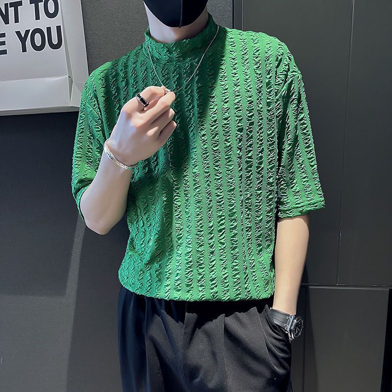 Men'S Fashion Looks 2026 - Camiseta Masculina Premium de Seda Gelada