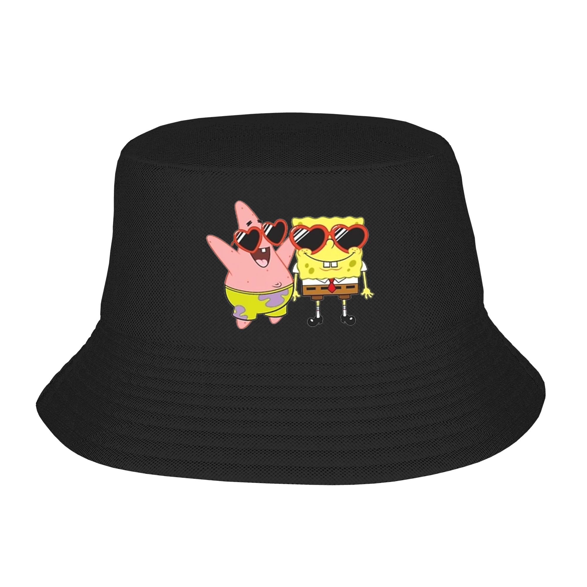 Mens Fashion Bucket Hat - Chapéu Bucket do Bob Esponja com