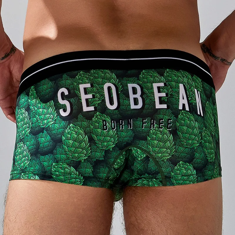 Men'S Fashion Underwear Brands - Novos boxers masculinos marca na moda
