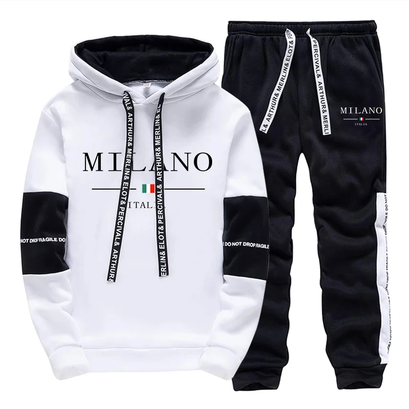 Men'S Fashion Tips - Conjunto Masculino/Agasalho com Capuz/Calça: Agasalho Esportivo