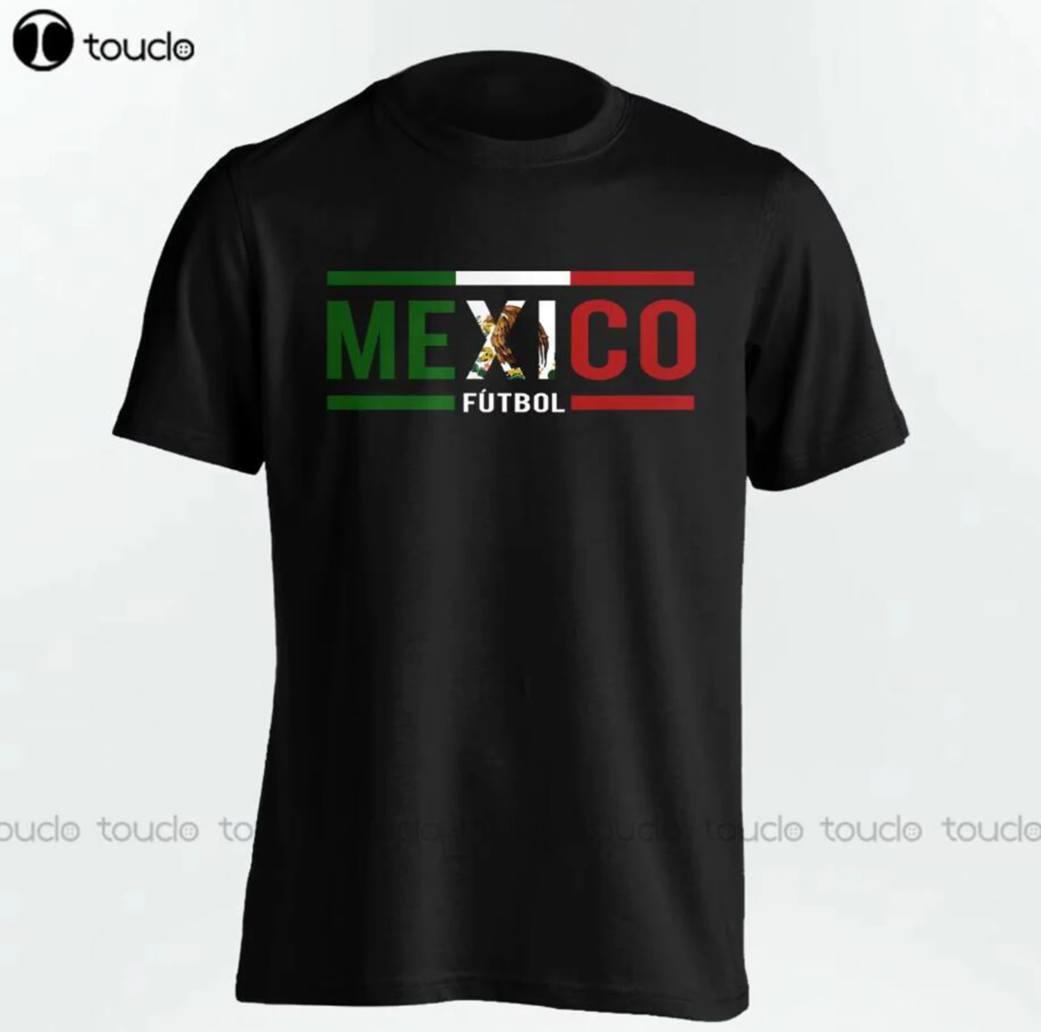 Mens Fashion Mexico - Camiseta preta masculina do México, camiseta