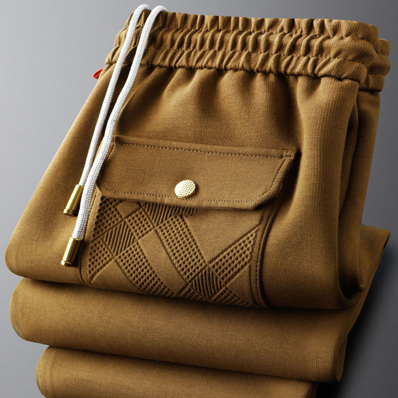 Men'S Fashion Khaki Pants - Moletom de malha espartilho masculino, moletom