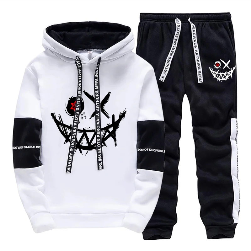 Men'S Fashion Tips - Conjunto Masculino/Agasalho com Capuz/Calça 2026 Outono