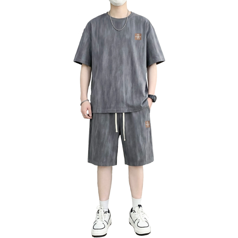 Men'S Fashion T Shirts - 【Conjunto de Camiseta + Shorts de