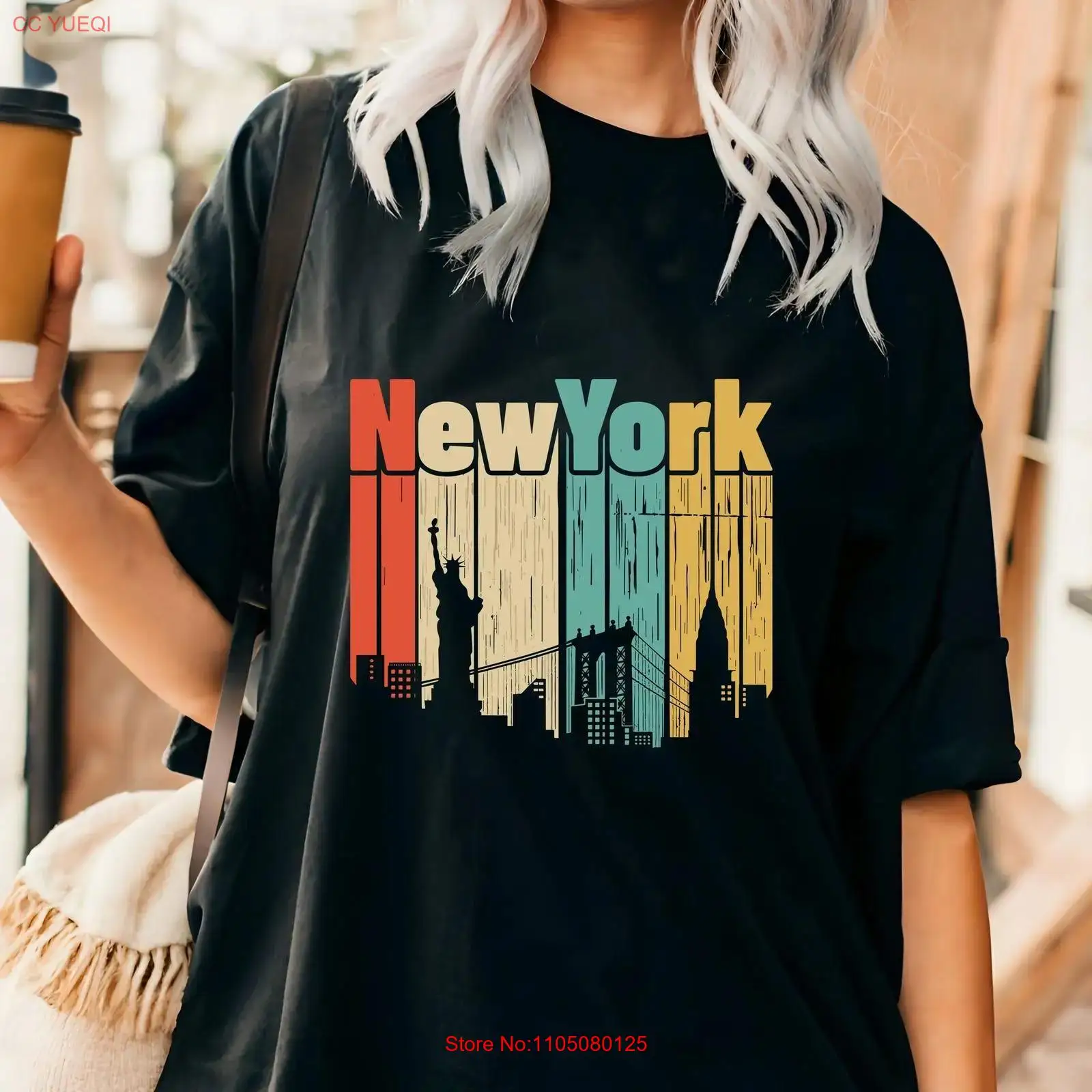 Men'S Fashion Nyc - Nova york retro t camisa eua