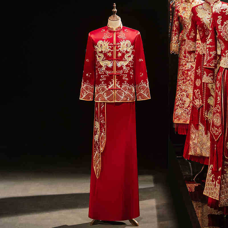 Mens Fashion Mexico - Estilo chinês conjunto de casamento dos