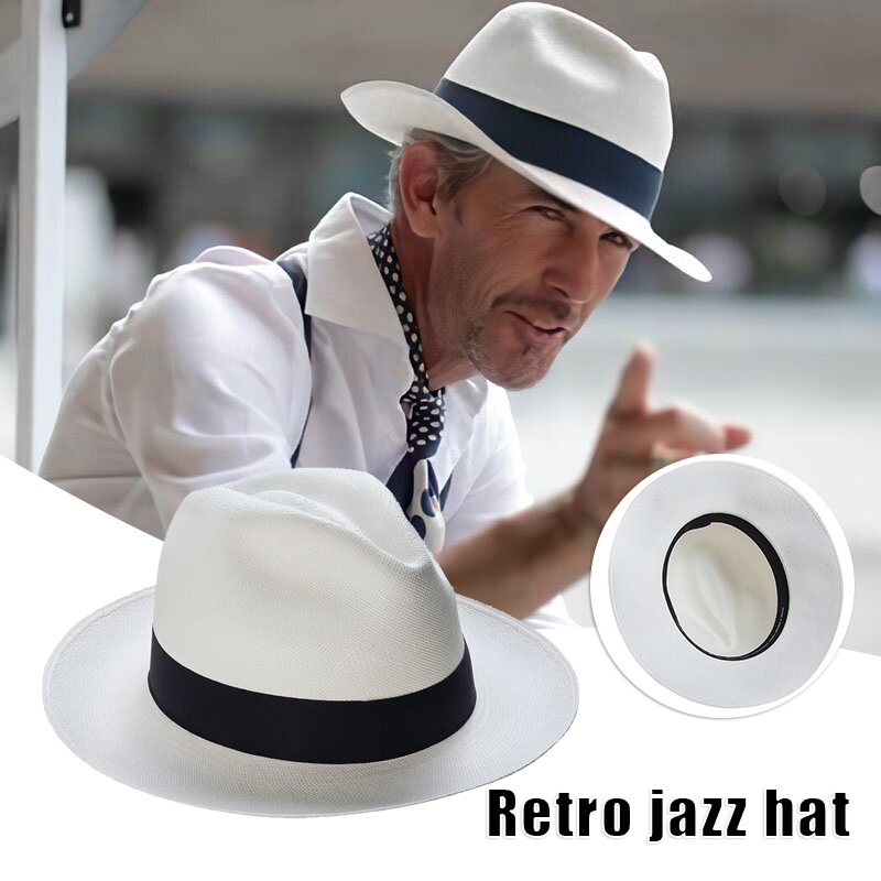 Mens Fashion Bucket Hat - Chapéu panamá clássico para mulheres e