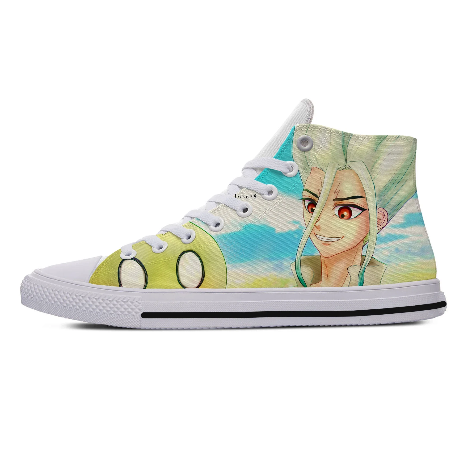 Mens Fashion Help - Tênis Casuais Unissex Dr. Stone Ishigami