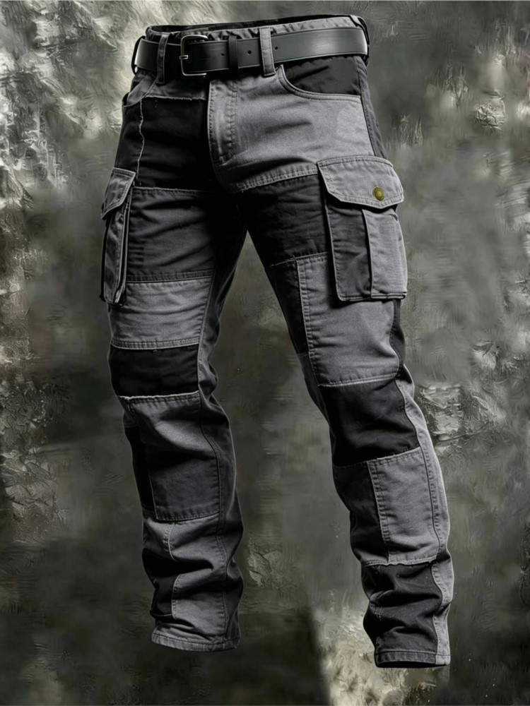 Calças Cargo Masculinas de Alg - Men'S Fashion Khaki Pants avaliação e preço