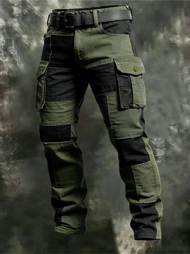 Calças Cargo Masculinas de Alg - Men'S Fashion Khaki Pants avaliação e preço
