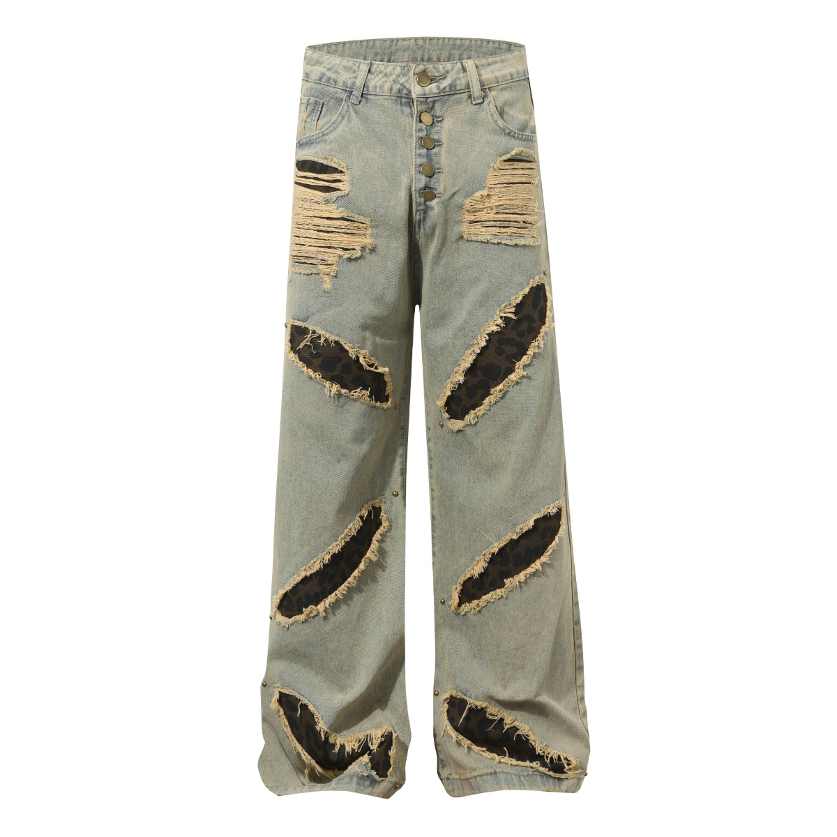 Calças Clássicas de Perna Larg - Men'S Fashion Khaki Pants avaliação e preço