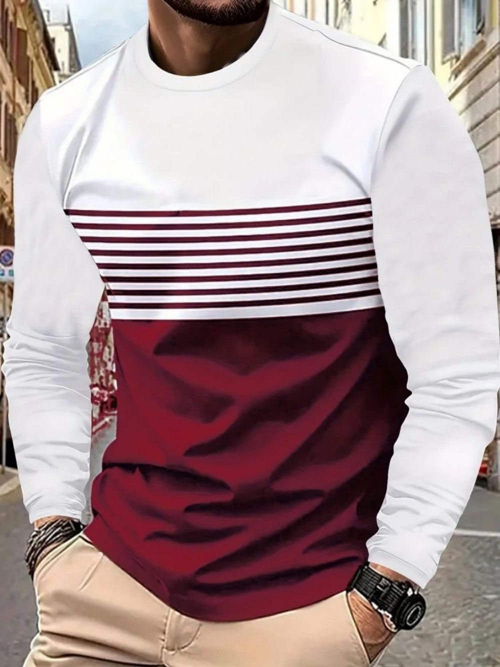 Camiseta masculina moderna de  - Men'S Fashion T Shirts avaliação e preço