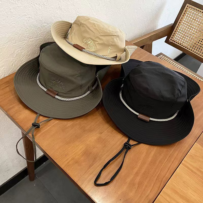 Nova moda verão balde chapéu d - Mens Fashion Bucket Hat avaliação e preço