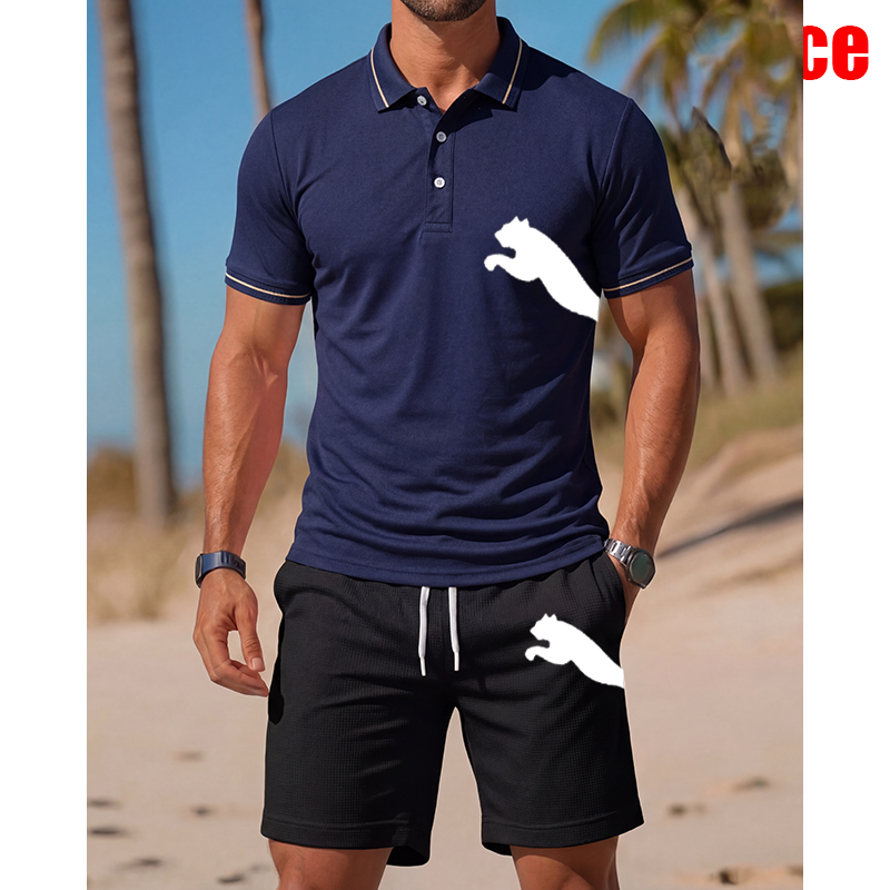 Conjunto Masculino Casual de C - Men'S Fashion Polo avaliação e preço