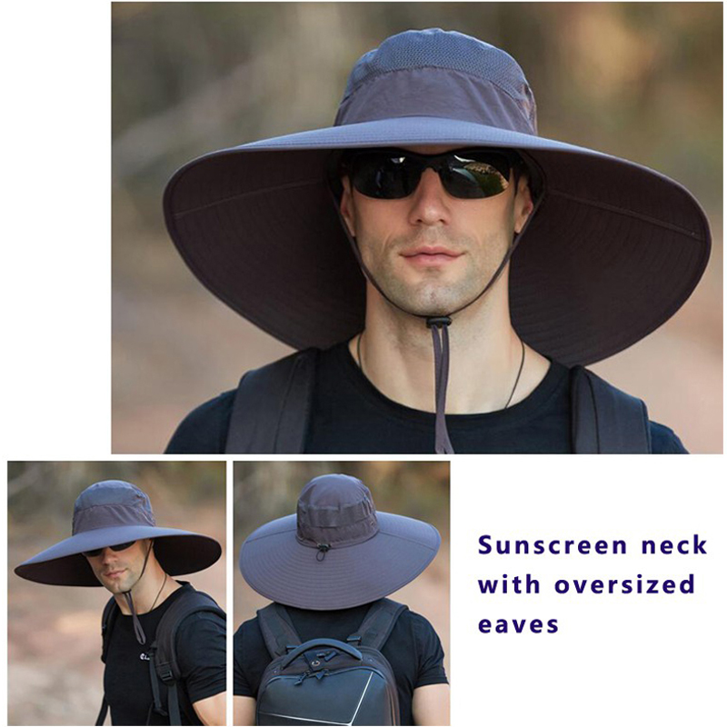 Chapéu de pescador de aba larg - Mens Fashion Bucket Hat avaliação e preço