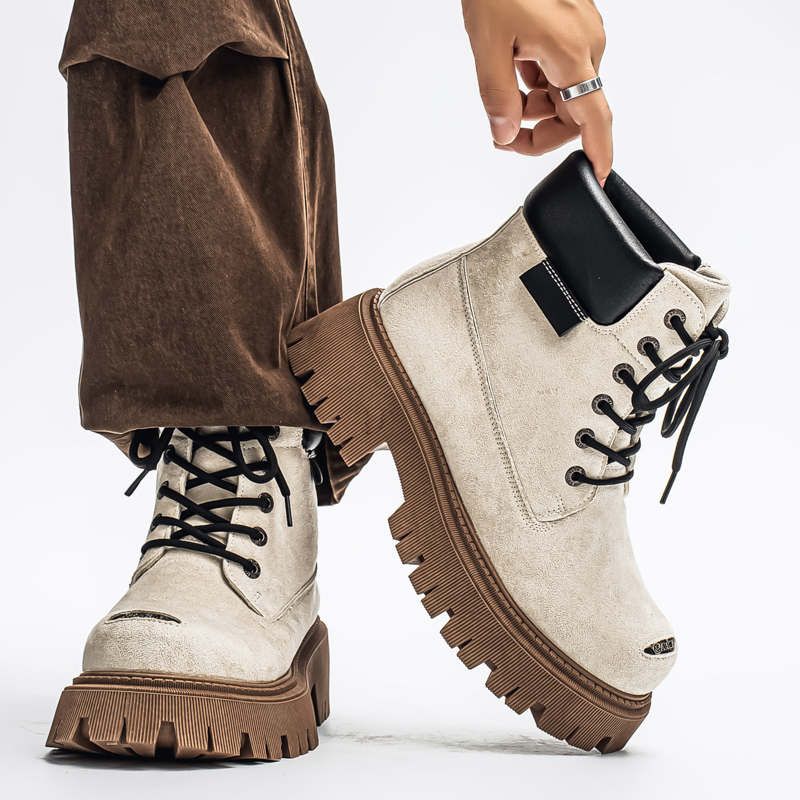 Botas Clássicas de Cano Alto e - Mens Fashion Modern avaliação e preço