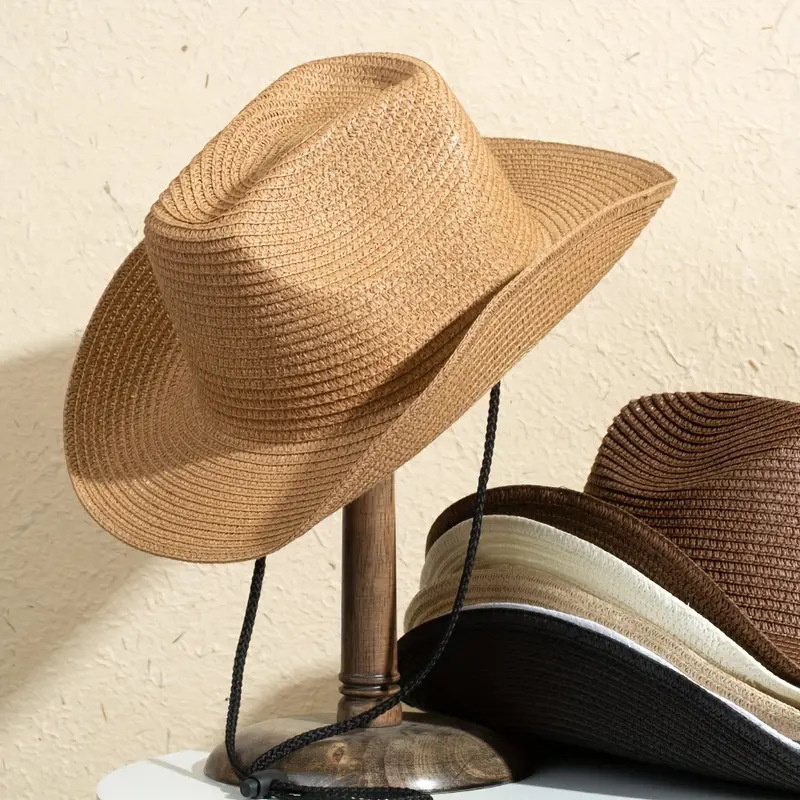 Chapéu de Palha Panamá Natural - Mens Fashion Bucket Hat avaliação e preço