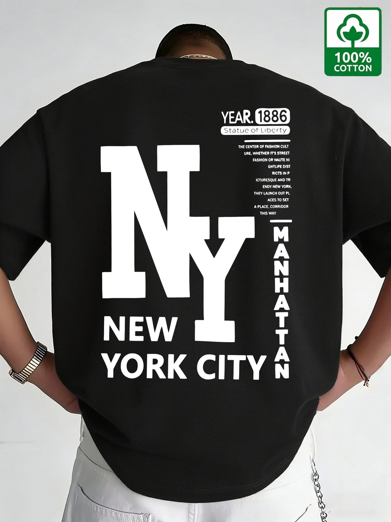 Camiseta Masculina NYC de Algo - Men'S Fashion Nyc avaliação e preço