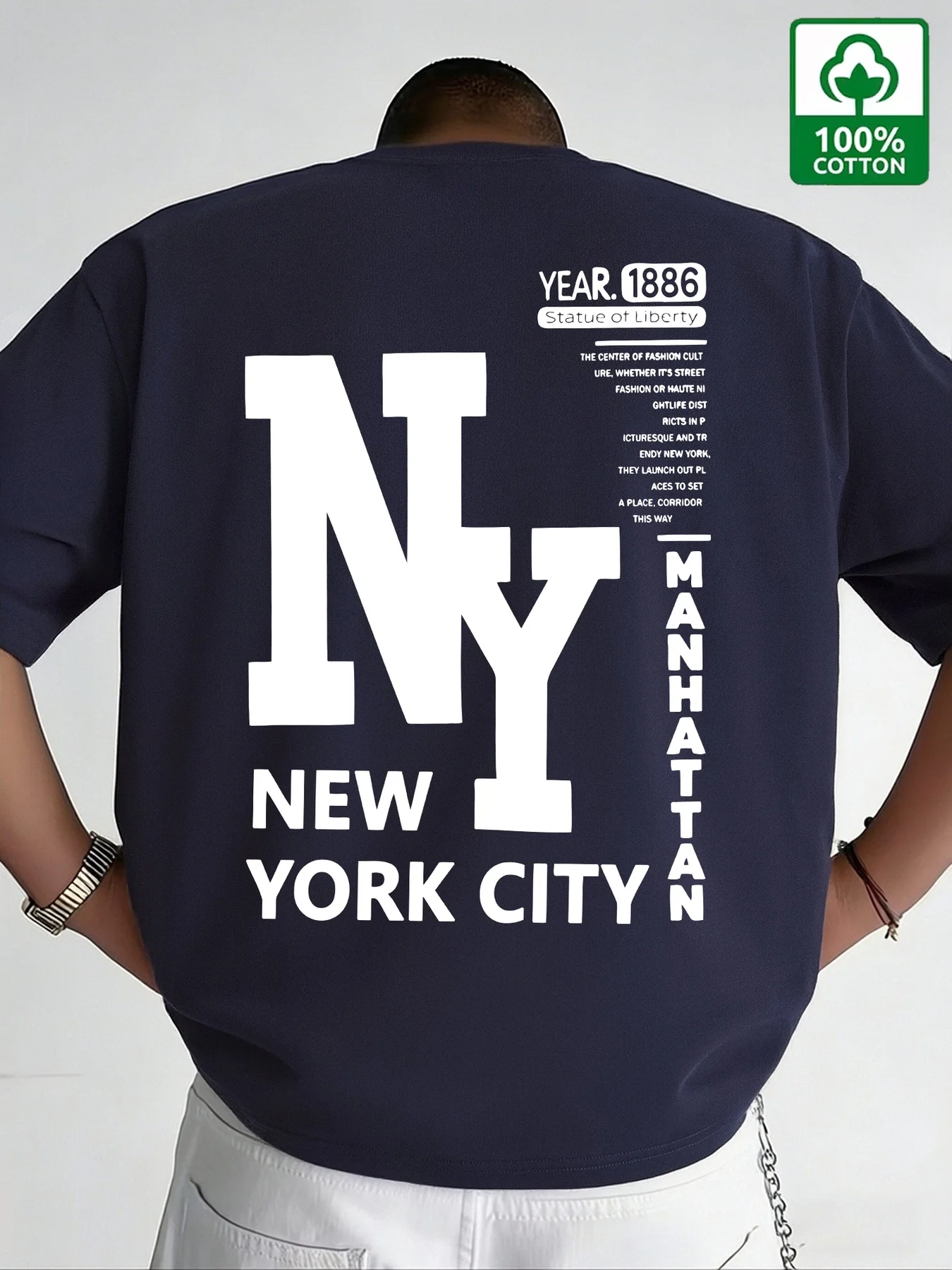 Camiseta Masculina NYC de Algo - Men'S Fashion Nyc avaliação e preço
