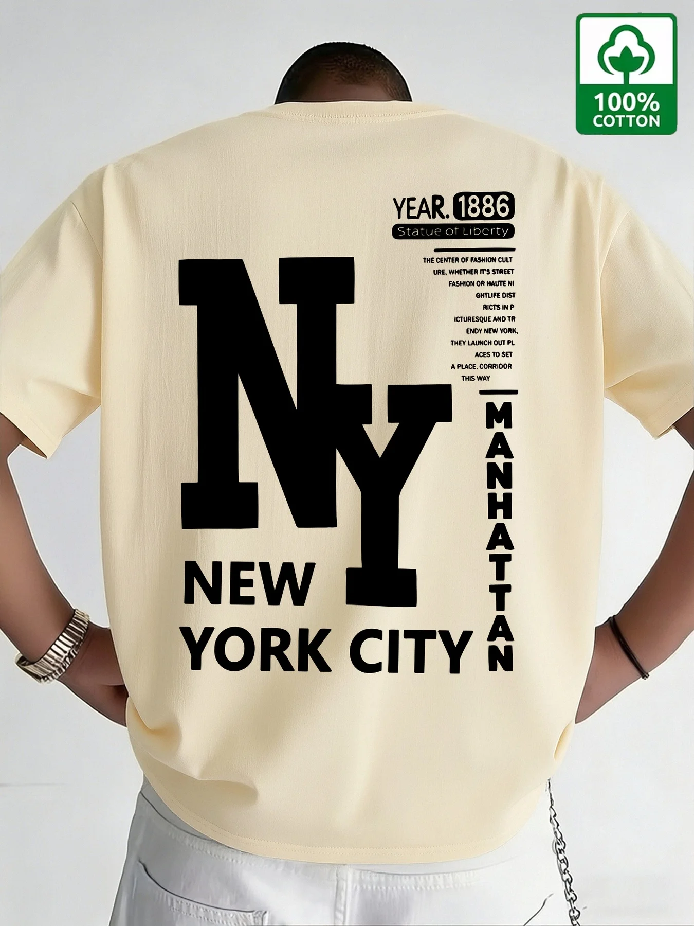 Camiseta Masculina NYC de Algo - Men'S Fashion Nyc avaliação e preço