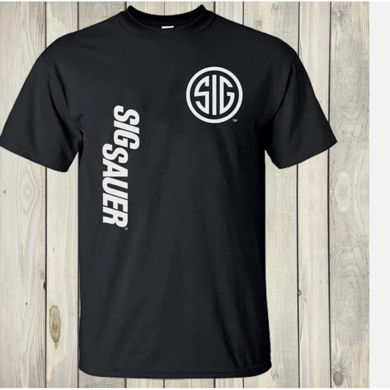 Sig inspirado armas de fogo tá - Military Shirt Men avaliação e preço