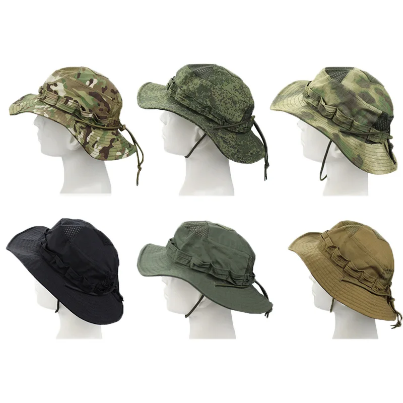 Fg atacs camuflagem boonie cha - Mens Fashion Bucket Hat avaliação e preço