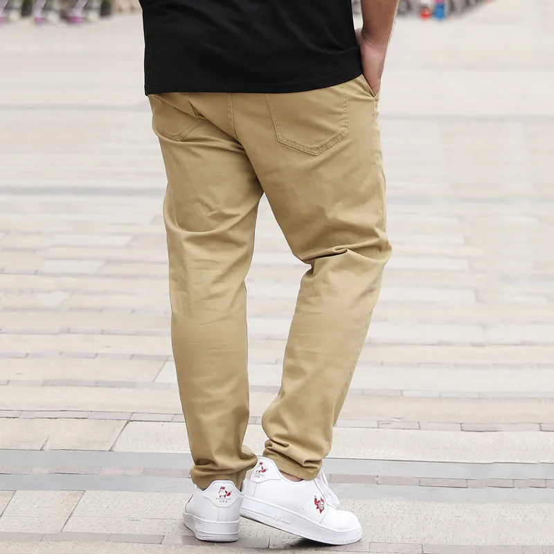 Plus size 36-50 calças masculi - Men'S Fashion Khaki Pants avaliação e preço