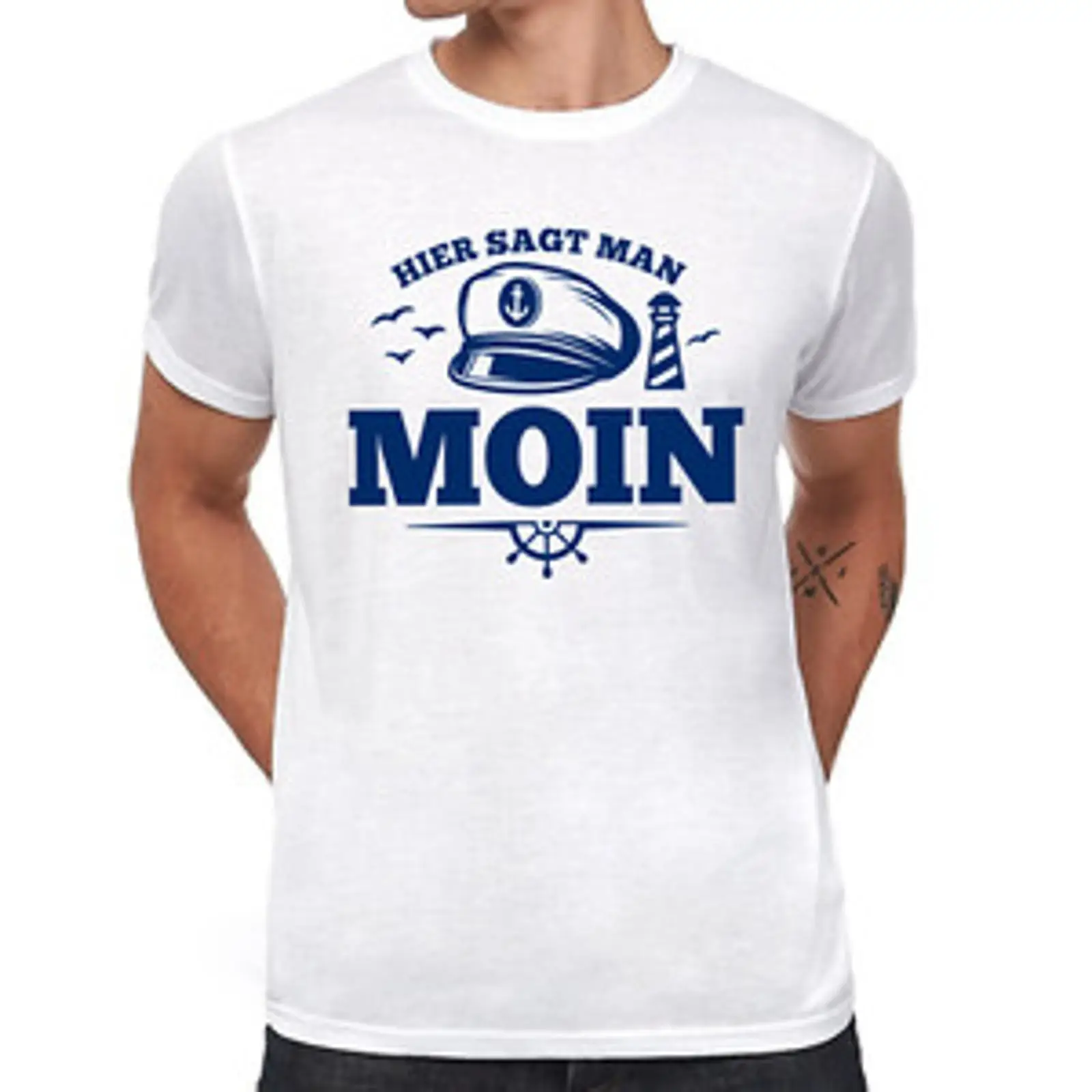 Camiseta Vintage Sagt Man Moin - Men'S Fashion Hamburg avaliação e preço