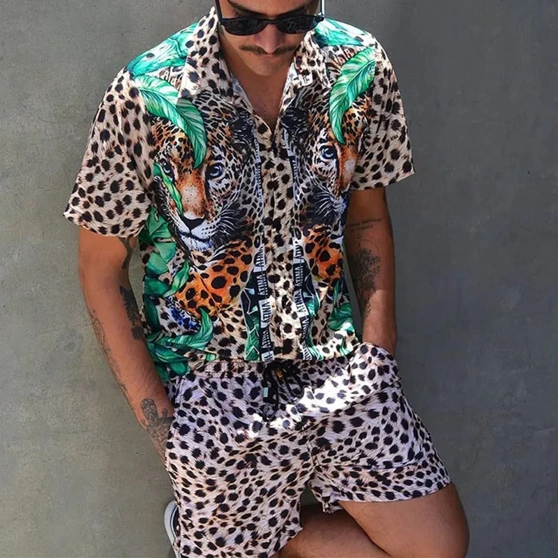 Conjunto de Verão Masculino co - Men'S Fashion T Shirts avaliação e preço