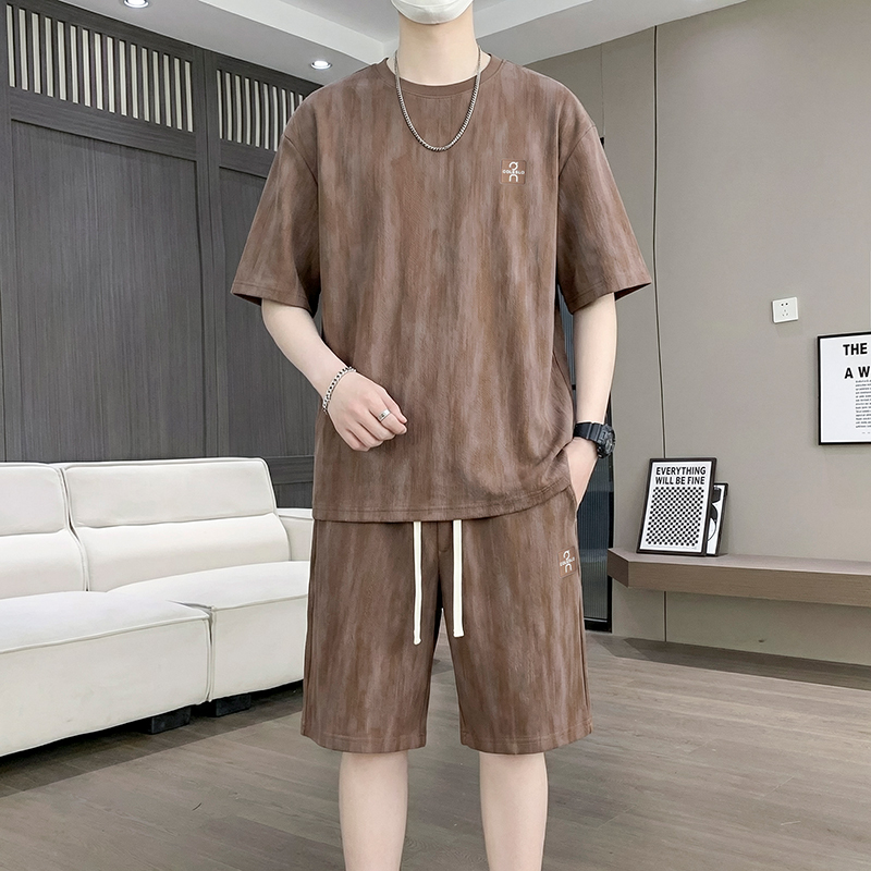 【Conjunto de Camiseta + Shorts - Men'S Fashion T Shirts avaliação e preço