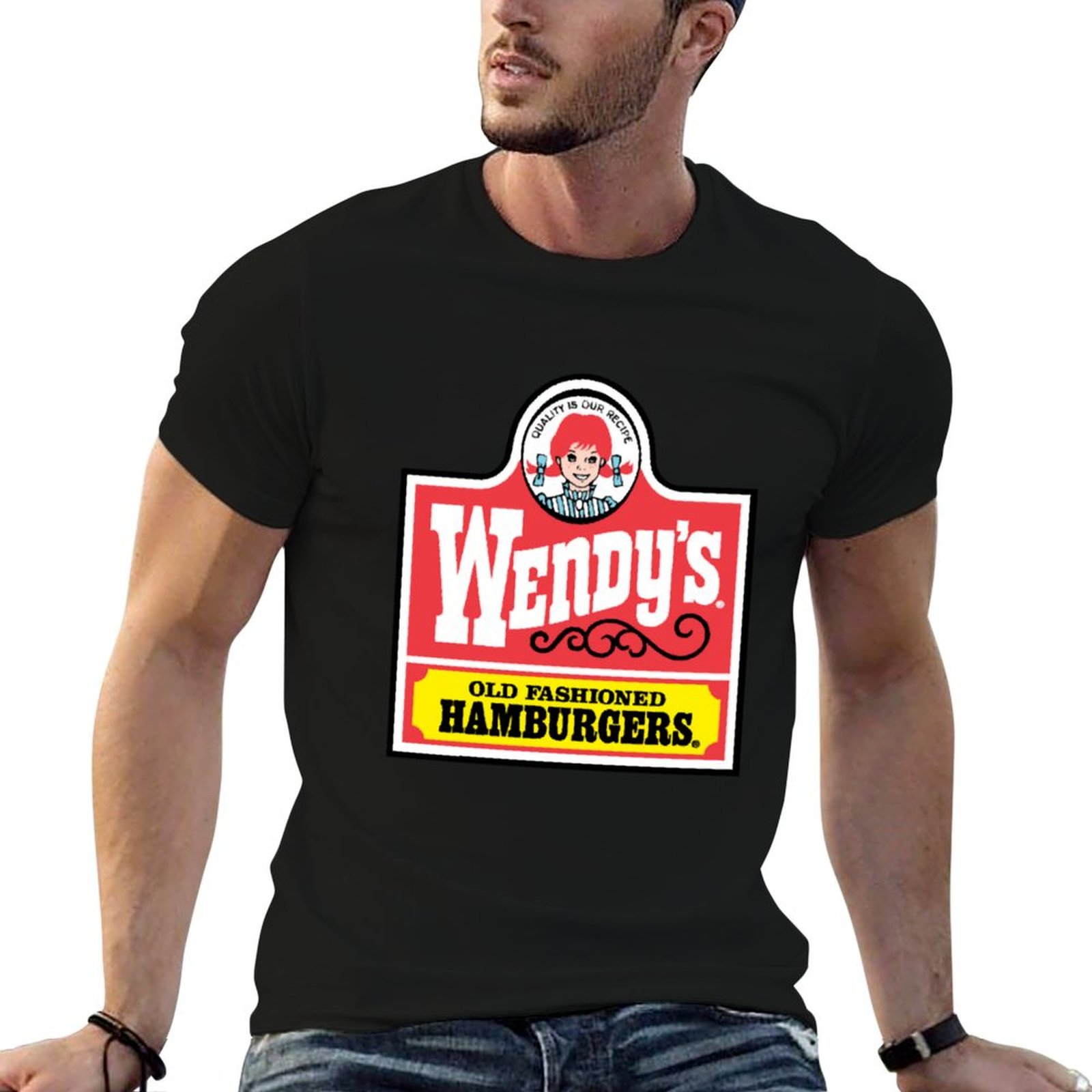 Camiseta retrô Wendy's Old Fas - Men'S Fashion Hamburg avaliação e preço