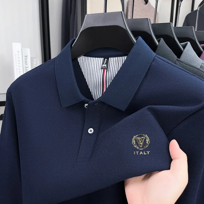 Camisa Polo Masculina de Manga - Men'S Fashion Polo avaliação e preço