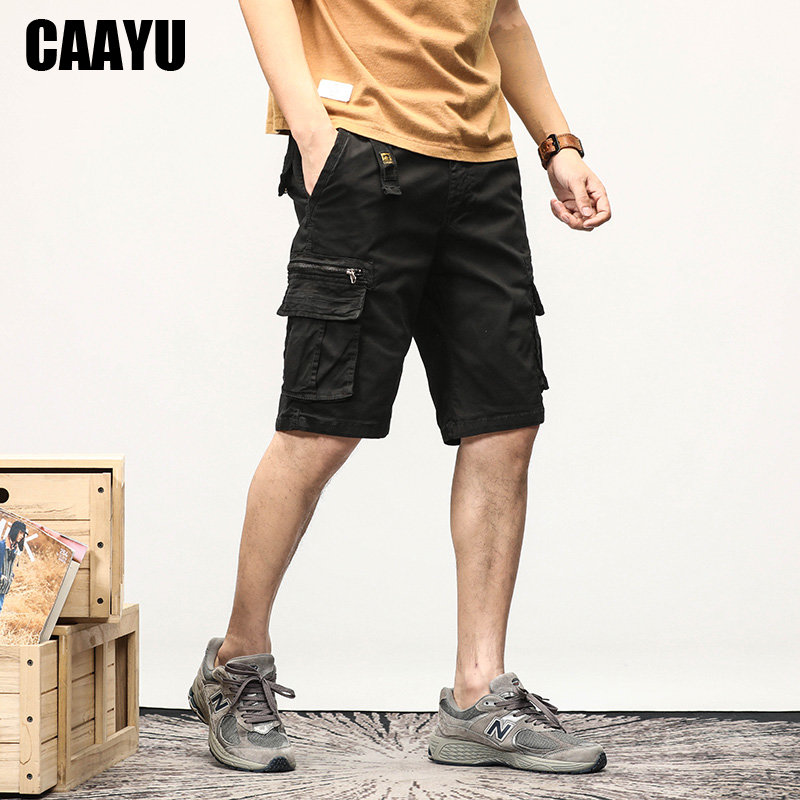 CAAYU-Calções táticos de bolso - Men'S Fashion Khaki Pants avaliação e preço