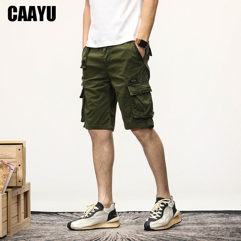 CAAYU-Calções táticos de bolso - Men'S Fashion Khaki Pants avaliação e preço