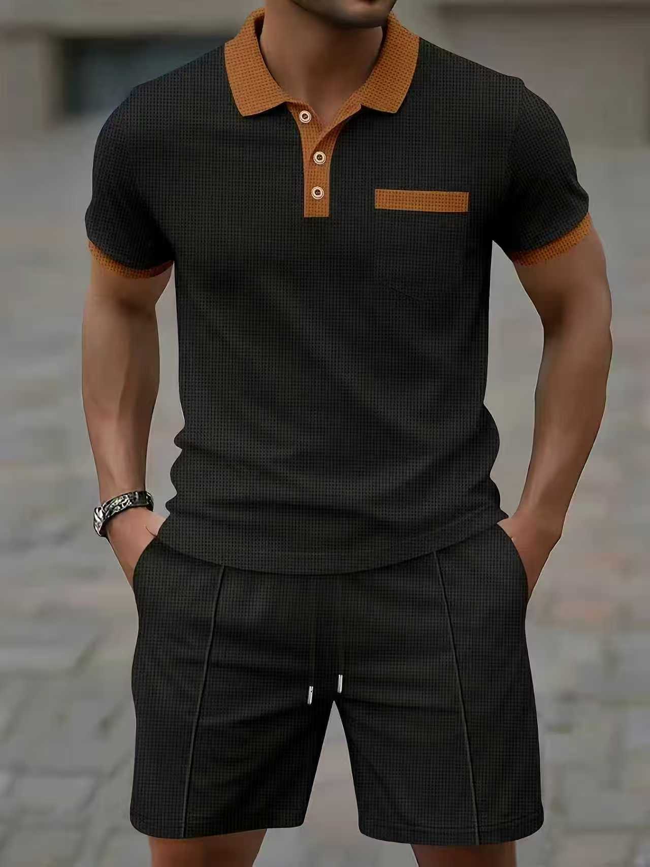 Conjunto de camiseta polo e sh - Men'S Fashion Polo avaliação e preço