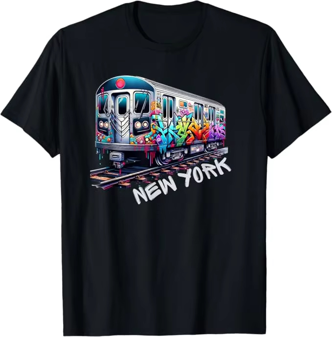 Nova york trem graffiti estilo - Men'S Fashion Nyc avaliação e preço