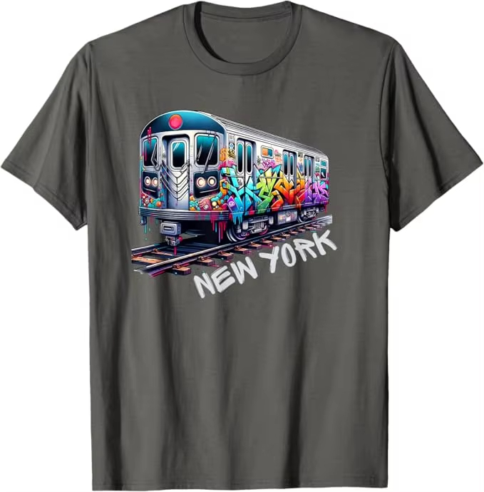 Nova york trem graffiti estilo - Men'S Fashion Nyc avaliação e preço