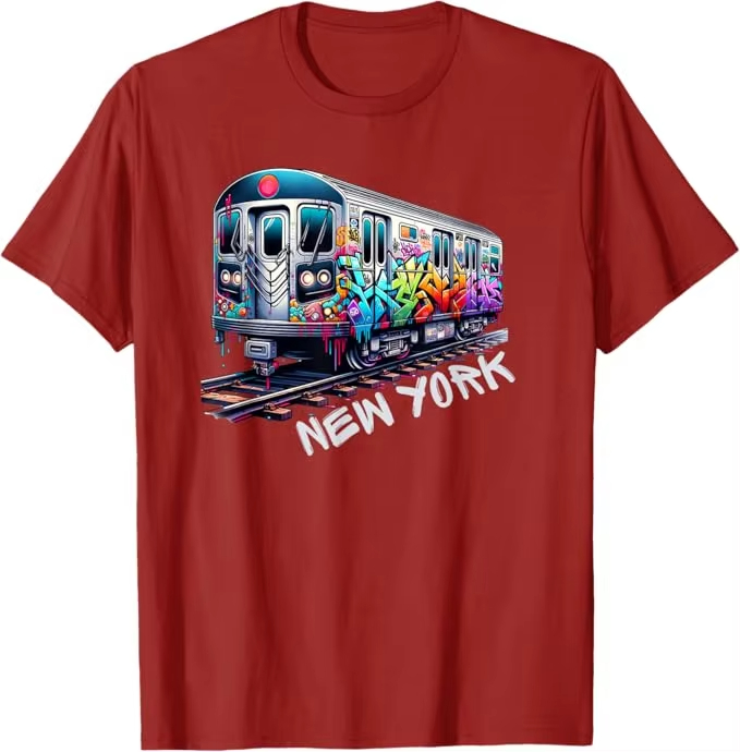 Nova york trem graffiti estilo - Men'S Fashion Nyc avaliação e preço