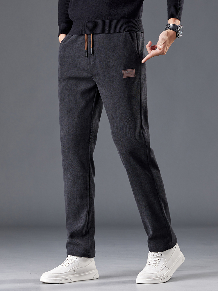Calças de veludo masculino out - Men'S Fashion Khaki Pants avaliação e preço