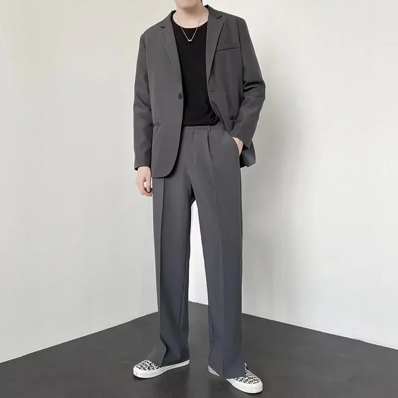 Calças de Terno Masculinas Est - Men'S Fashion Khaki Pants avaliação e preço